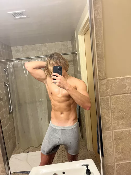 Are you staring at my abs or?