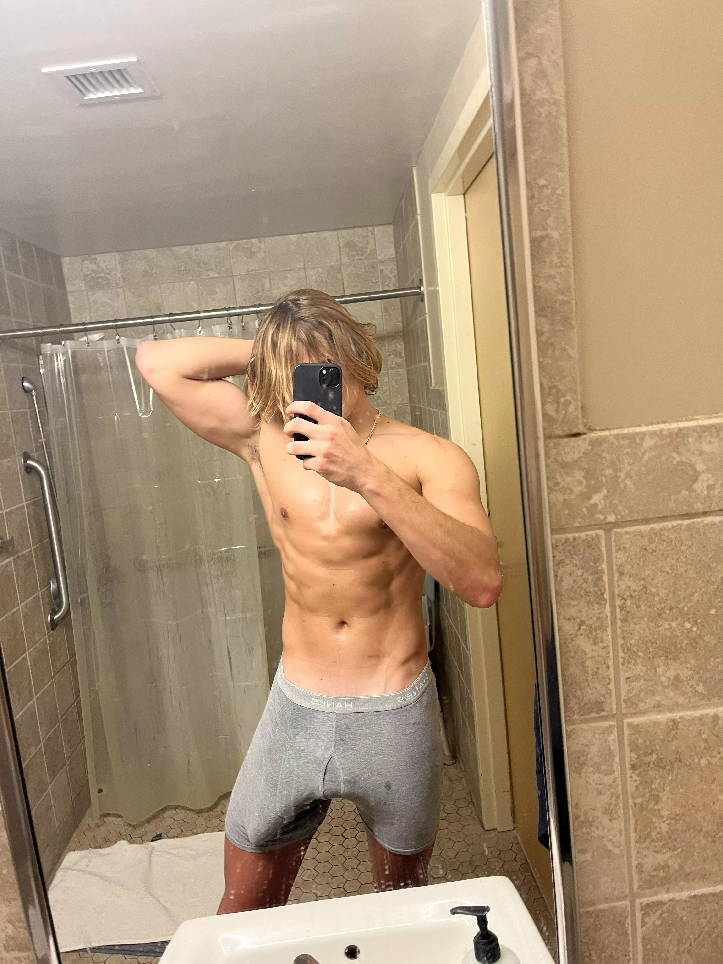 Are you staring at my abs or?