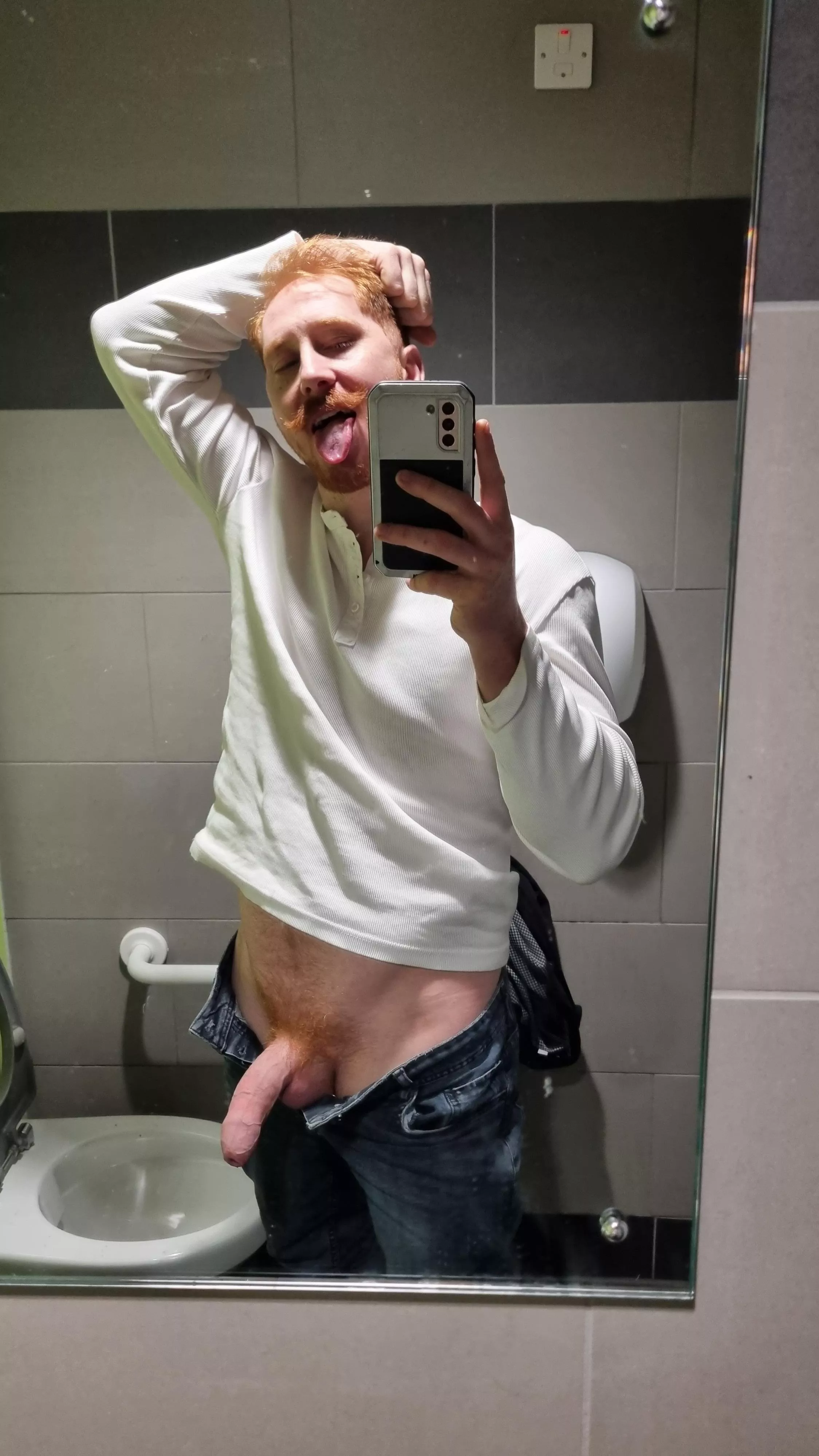 Come into the stall with me, i'll be quick.