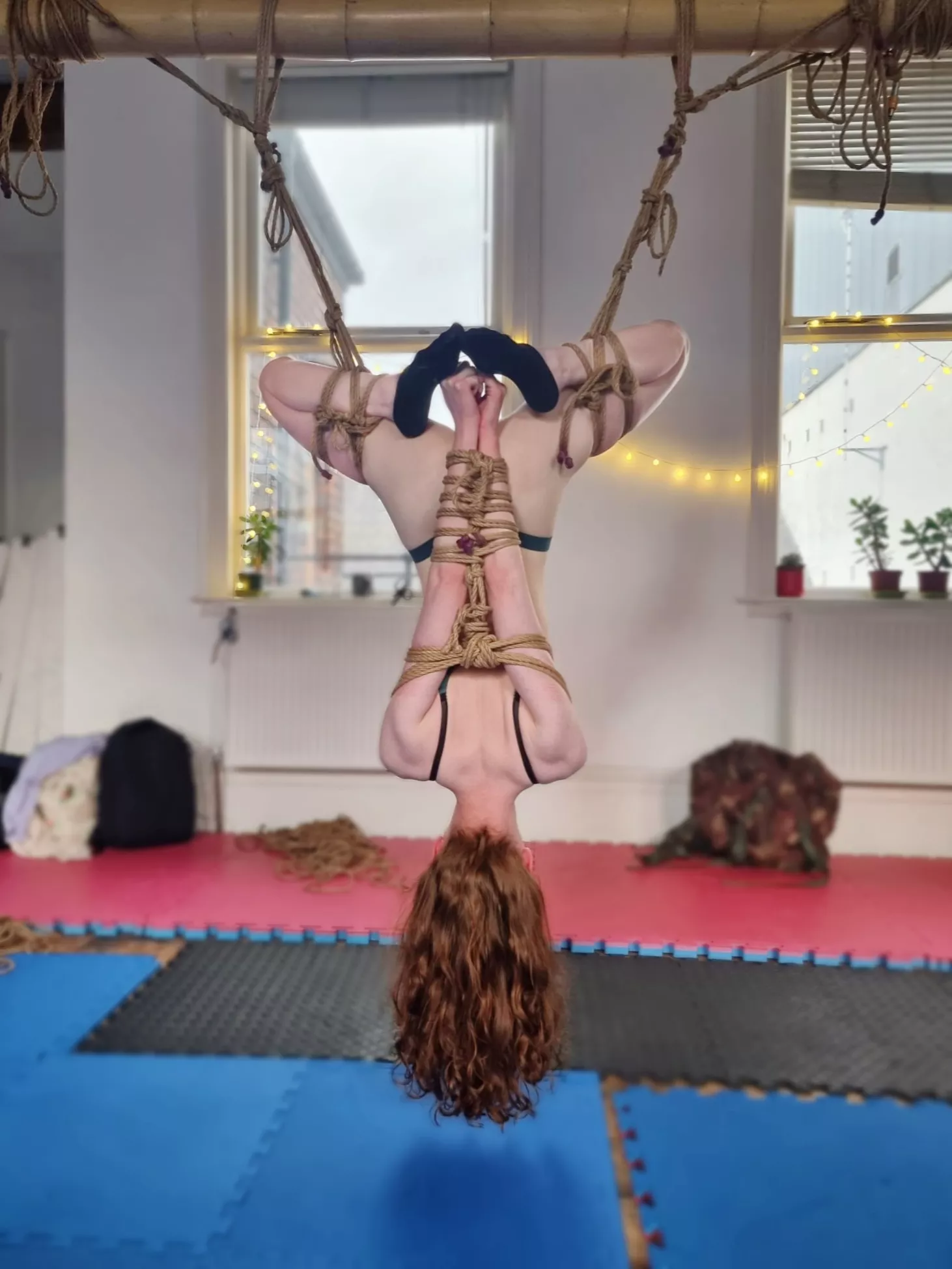 Dangling upside down 🙃