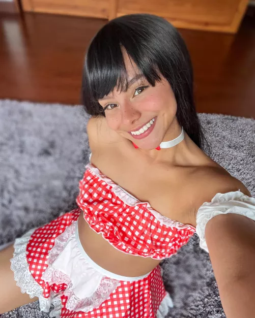 Dressed to impress... at home