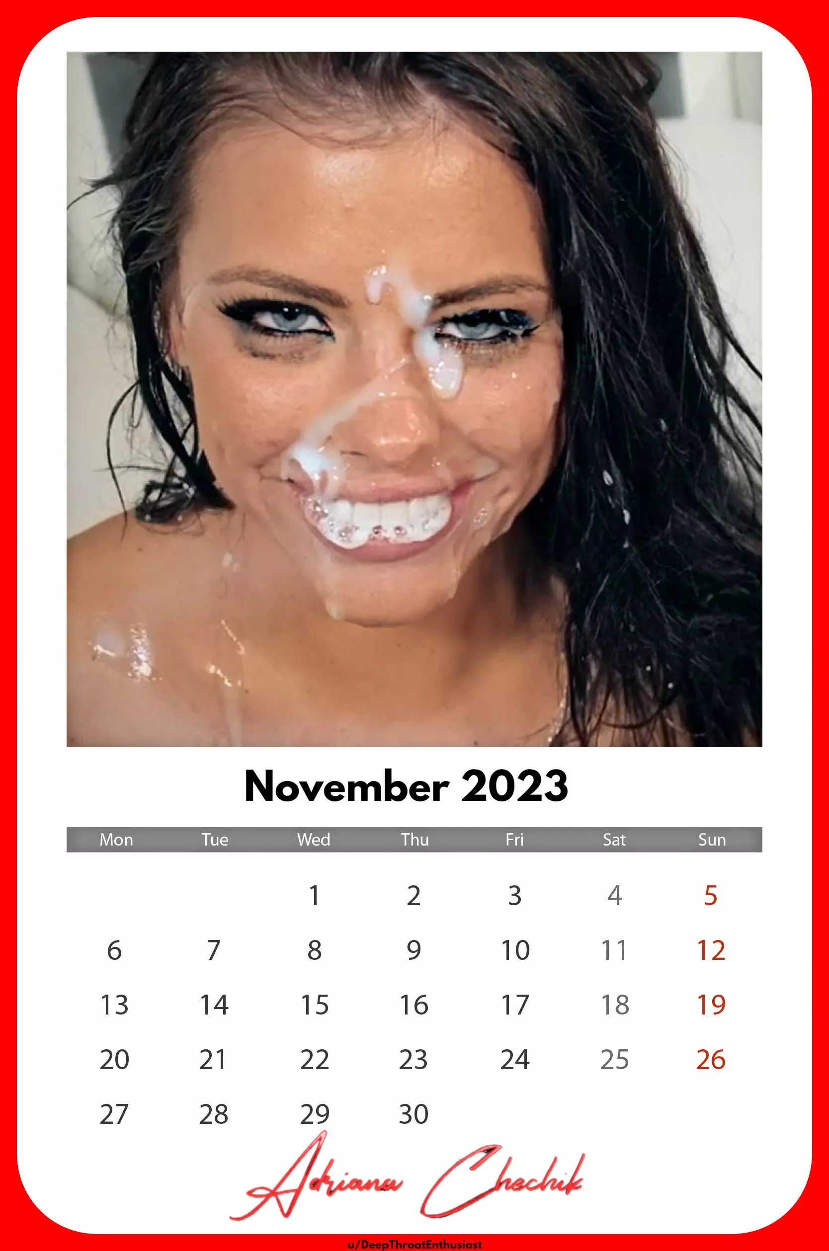 For all true Adriana fans. Who will print it and hang it up the wall?