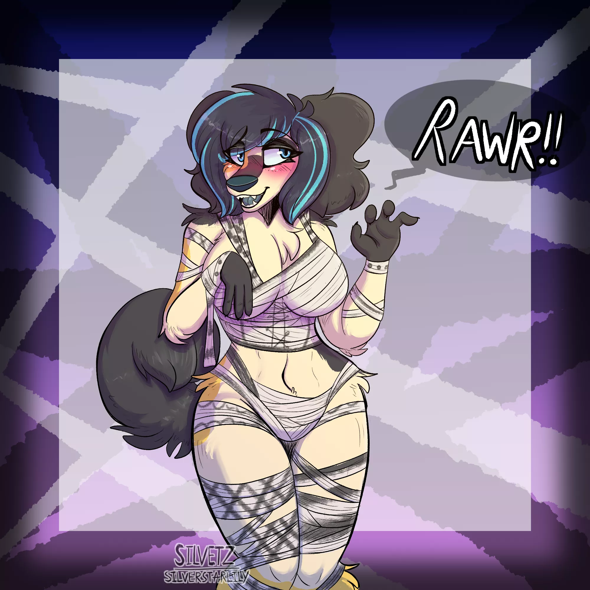 Happy Halloween!! [Art by me @silver.starlily on Instagram!]