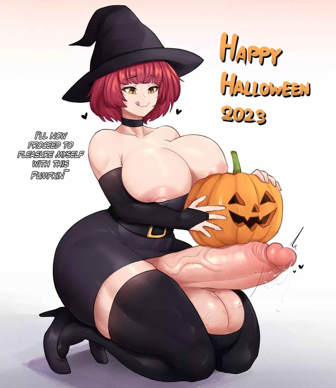 Happy Halloween to the Futa girls who hump pumpkins 🤤 (AnestesiaZ)