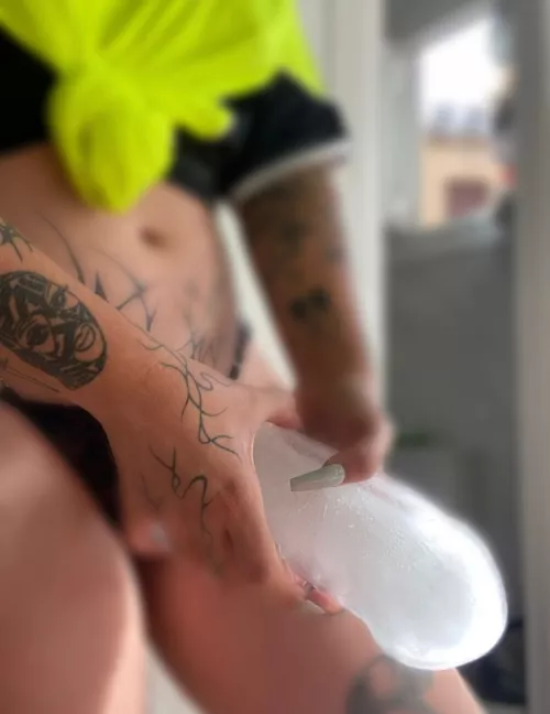 I’ll fuck your mouth with my ice dick until it melts completely