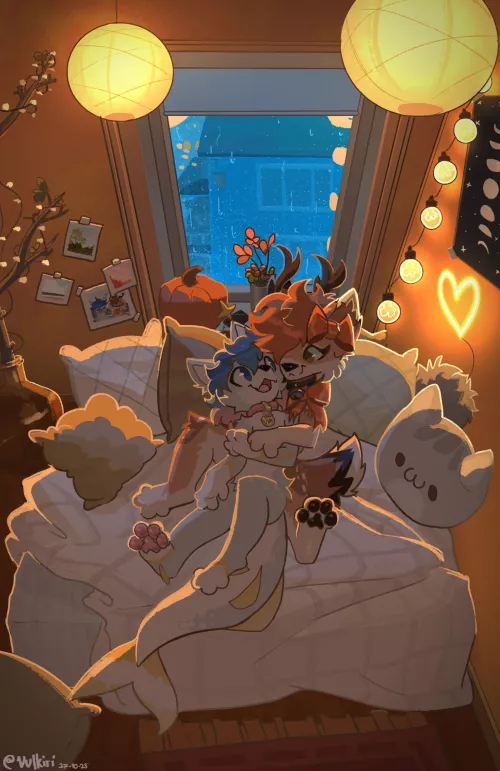 In Each Other's Arms 💕 | Art by me @Vulkiri on Twitter! :3