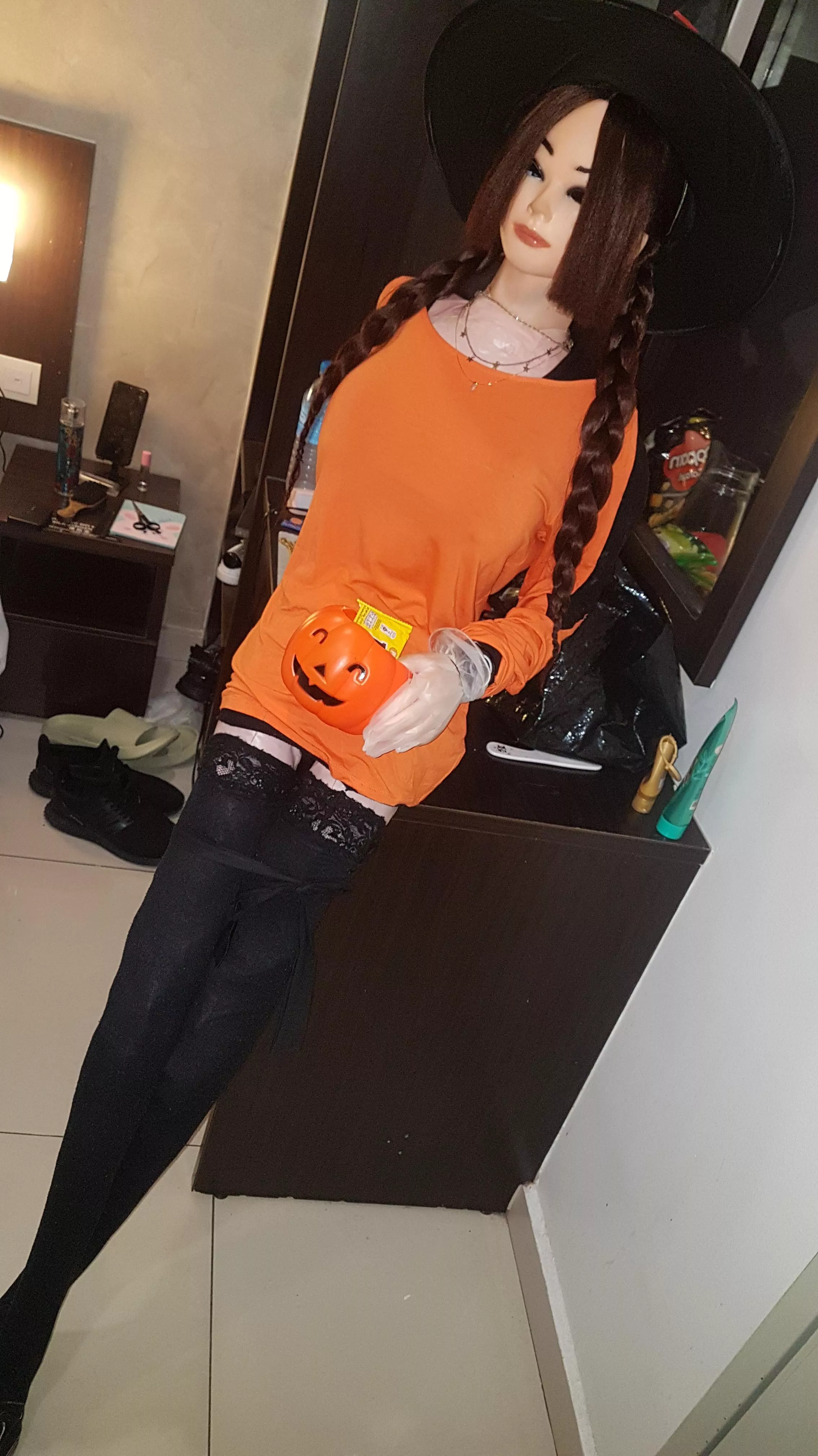 my AIML Sexdoll Lime3 Happy Halloween with M&M's and Popcorn