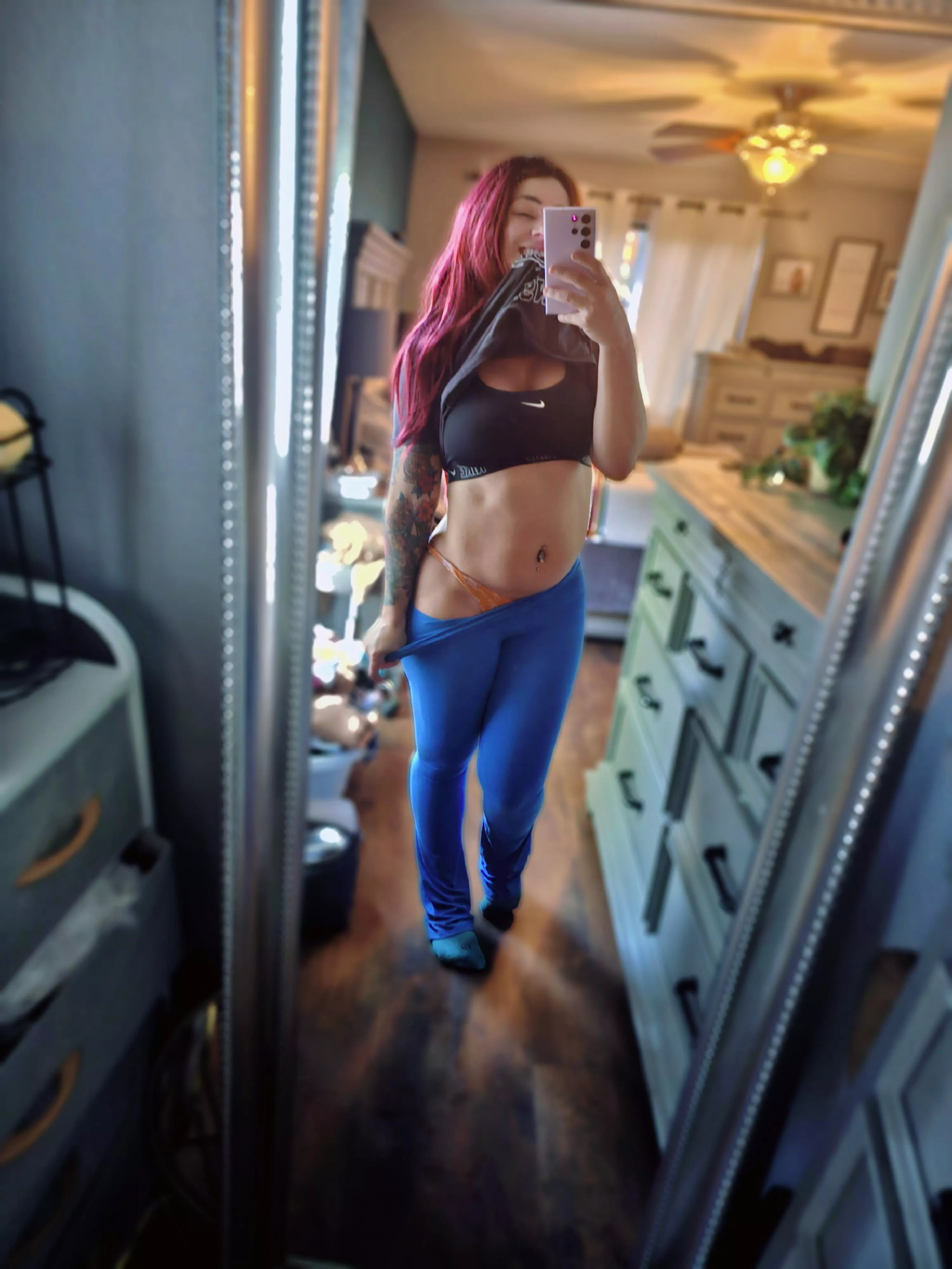 My mombod in gym attire- Help me take it off
