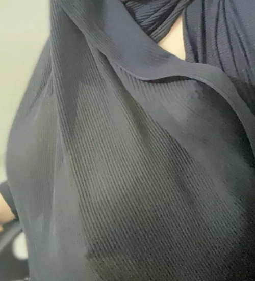 My wife teasing at the office, (with her consent)