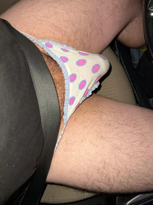 Pants down on the way to work, just missing a passenger.