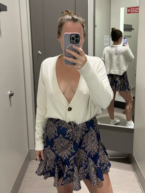 poking thru the sweater