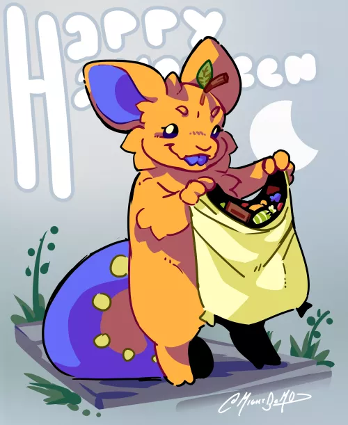 She's dressed as an orange, what do u give her?