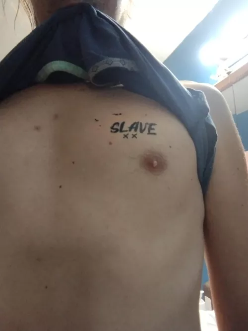 Temp tattoo for my mistress one day it will be real