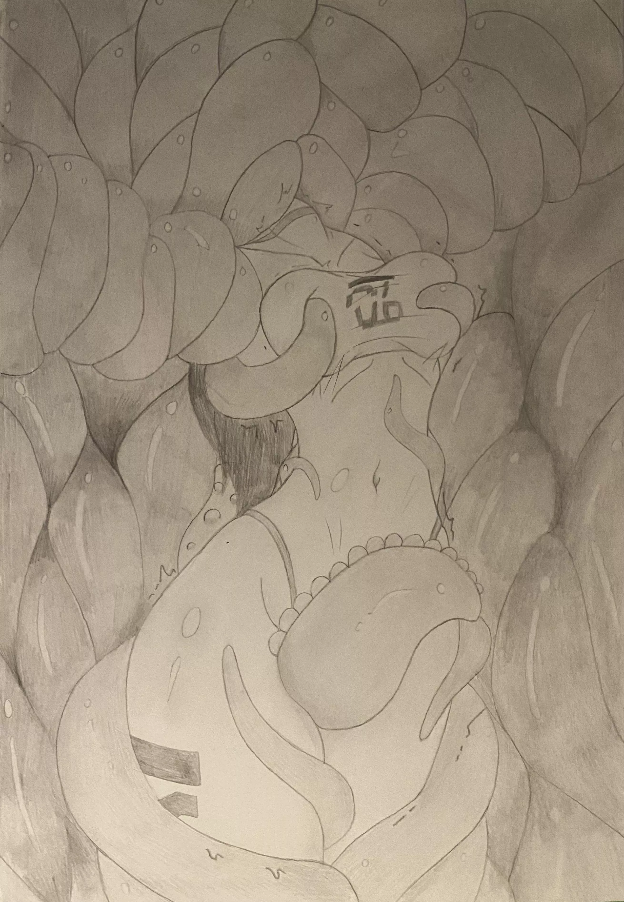 The tentacles found a new play thing. (Art by me)