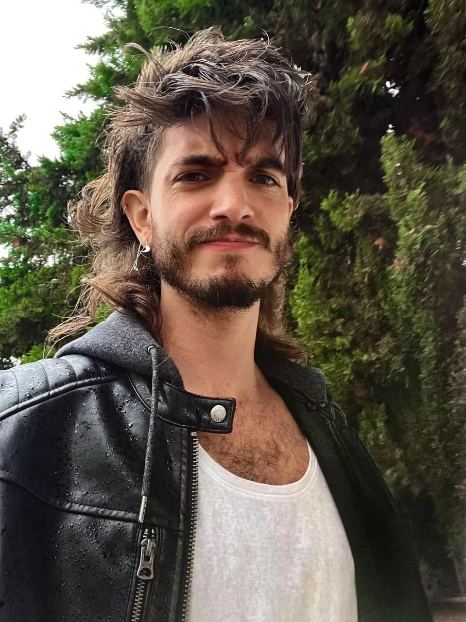 The wind made me a new hairstyle