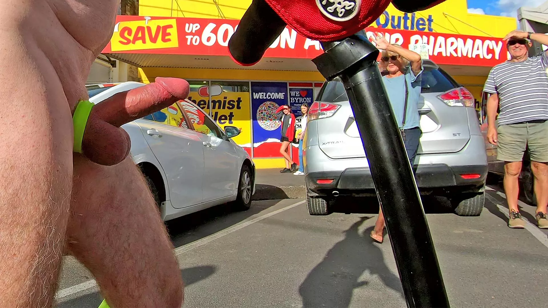 They are absolutely loving the sight of this very public erection at WNBR!