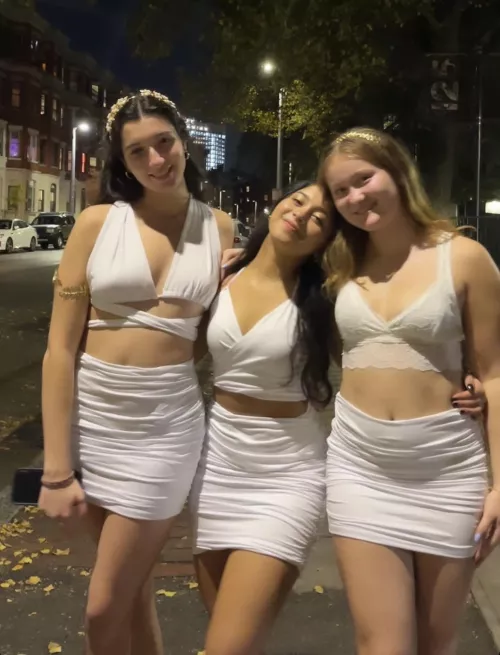 Which college girl on Halloween?