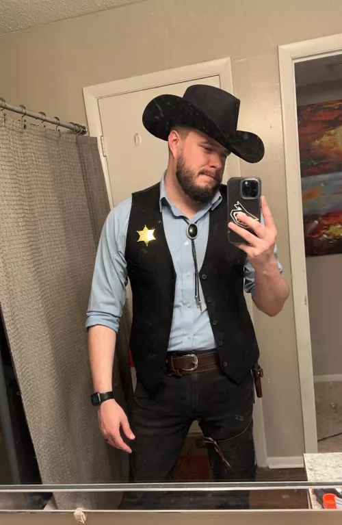 A rough draft of my costume from last Saturday