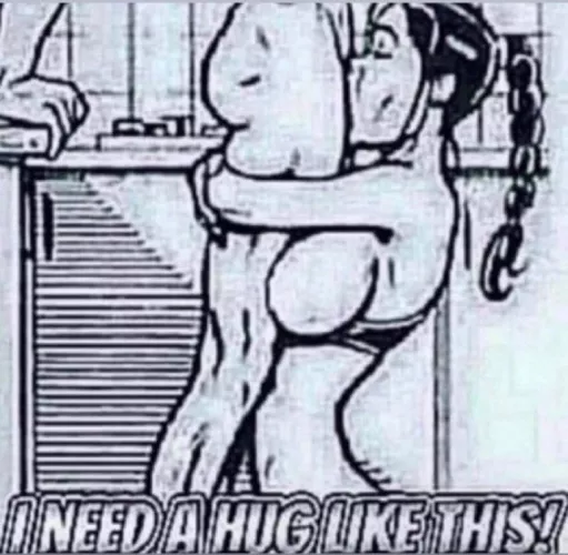 At first glance I thought the lady was standing upright and carrying the guy