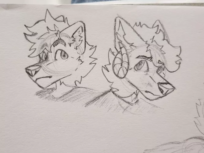 Doodles from today. By me