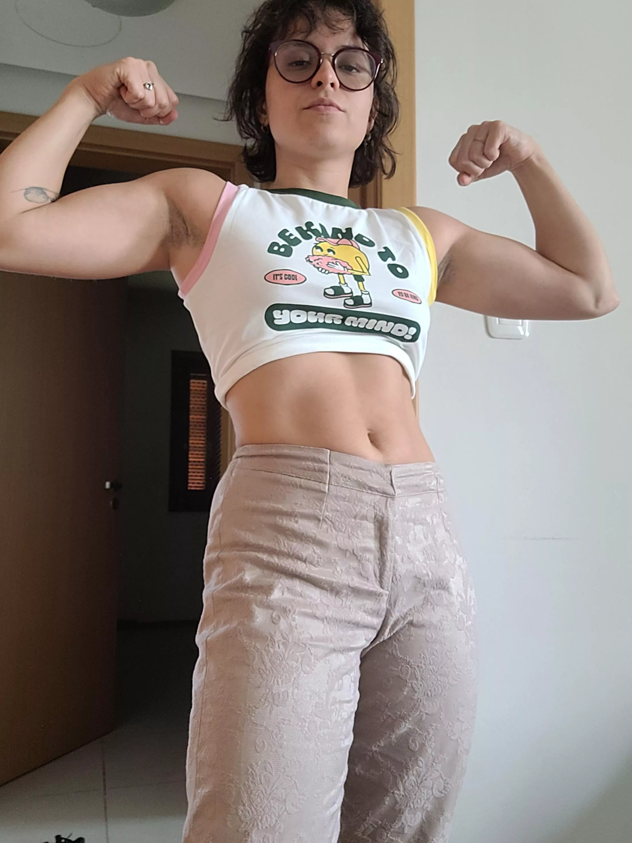 How do you feel about a tomboy with a lil bit of bodyhair? Should I let it grow?