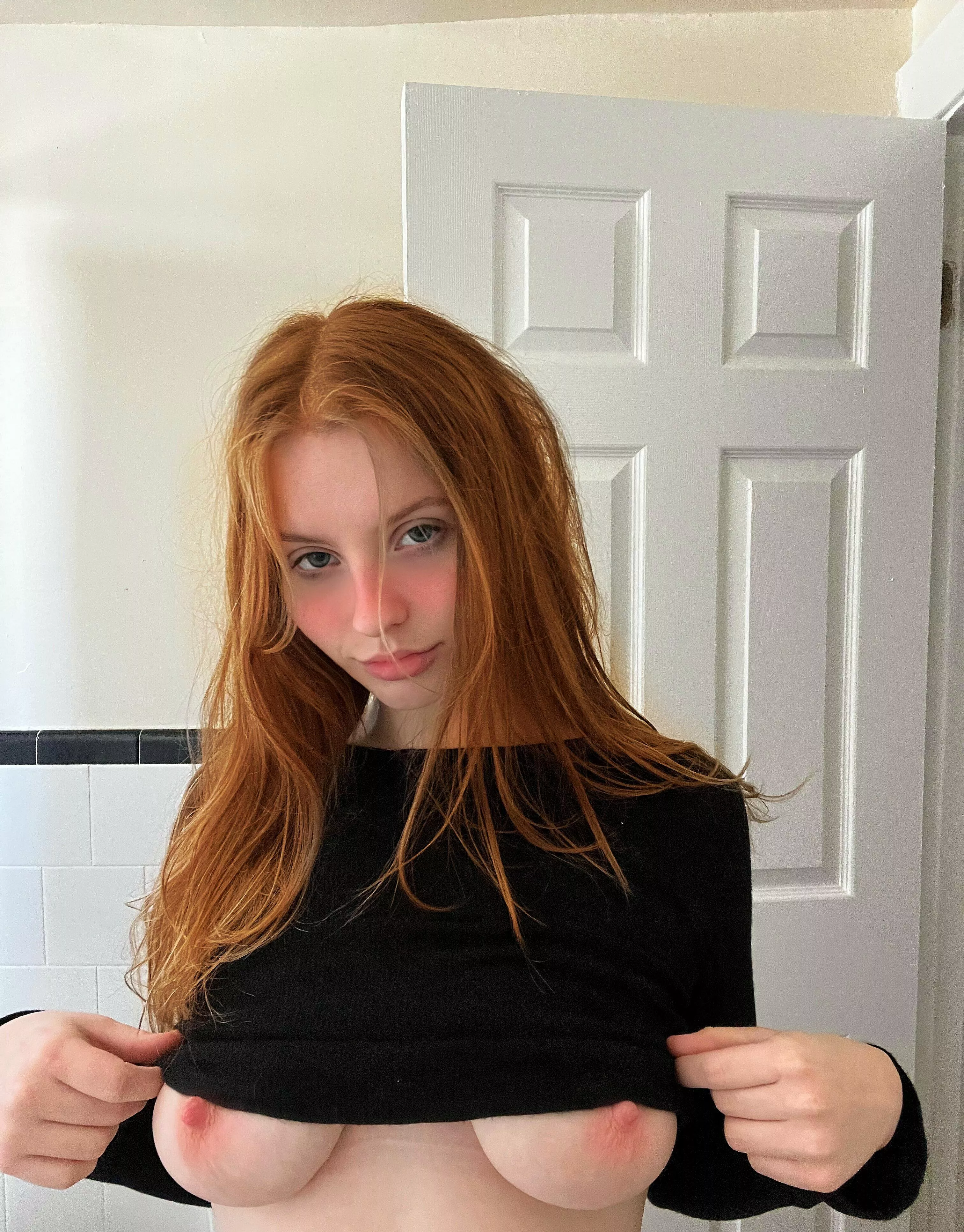 If you're older than 20, describe my titties with one word..