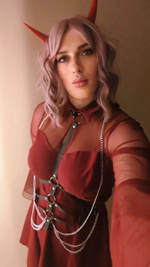 Late to the game but here was my Halloween fit 😈