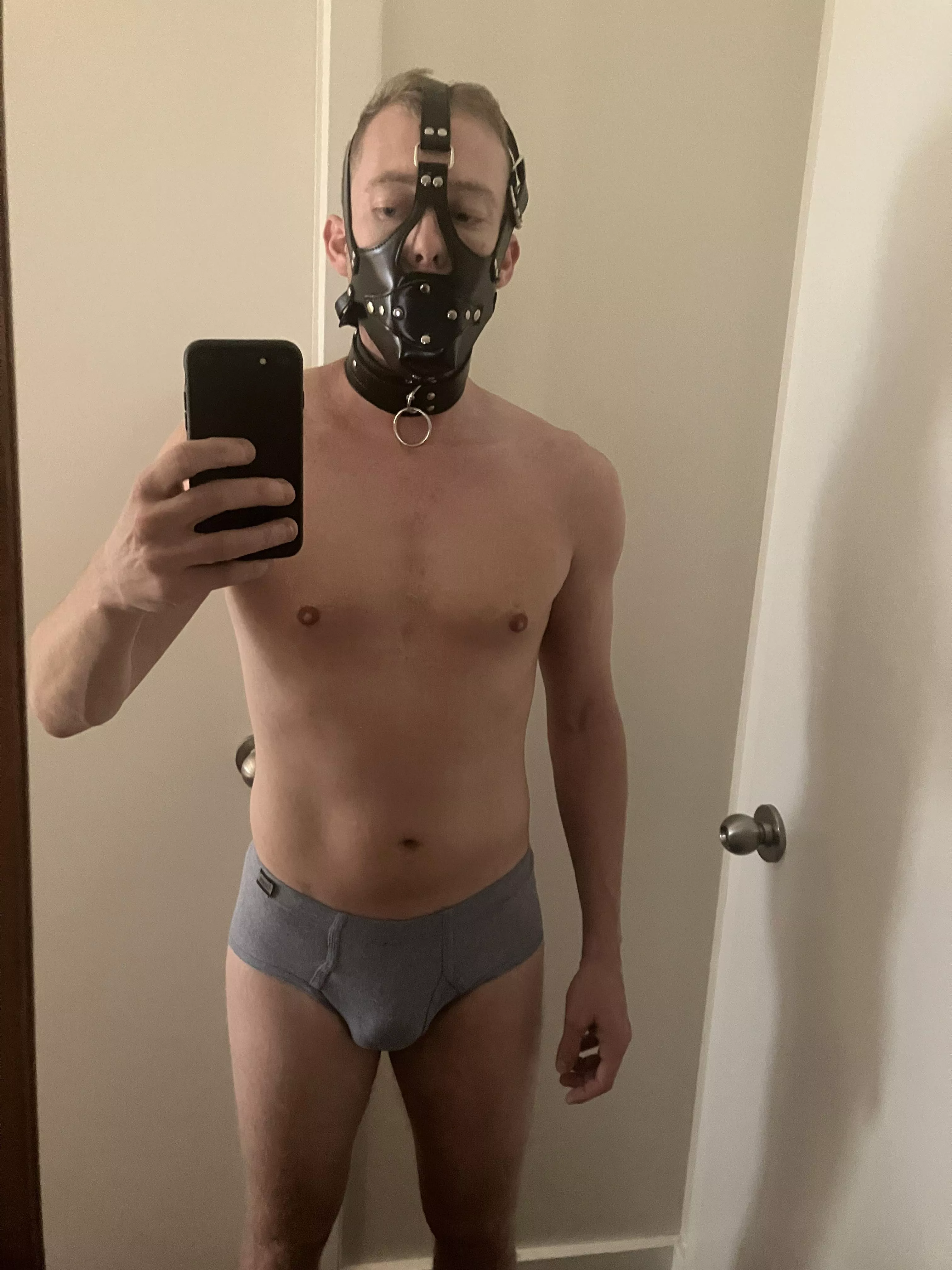 [M] 27 Pleasing mistress by having this on all day. Penis gag feels bigger by the minute