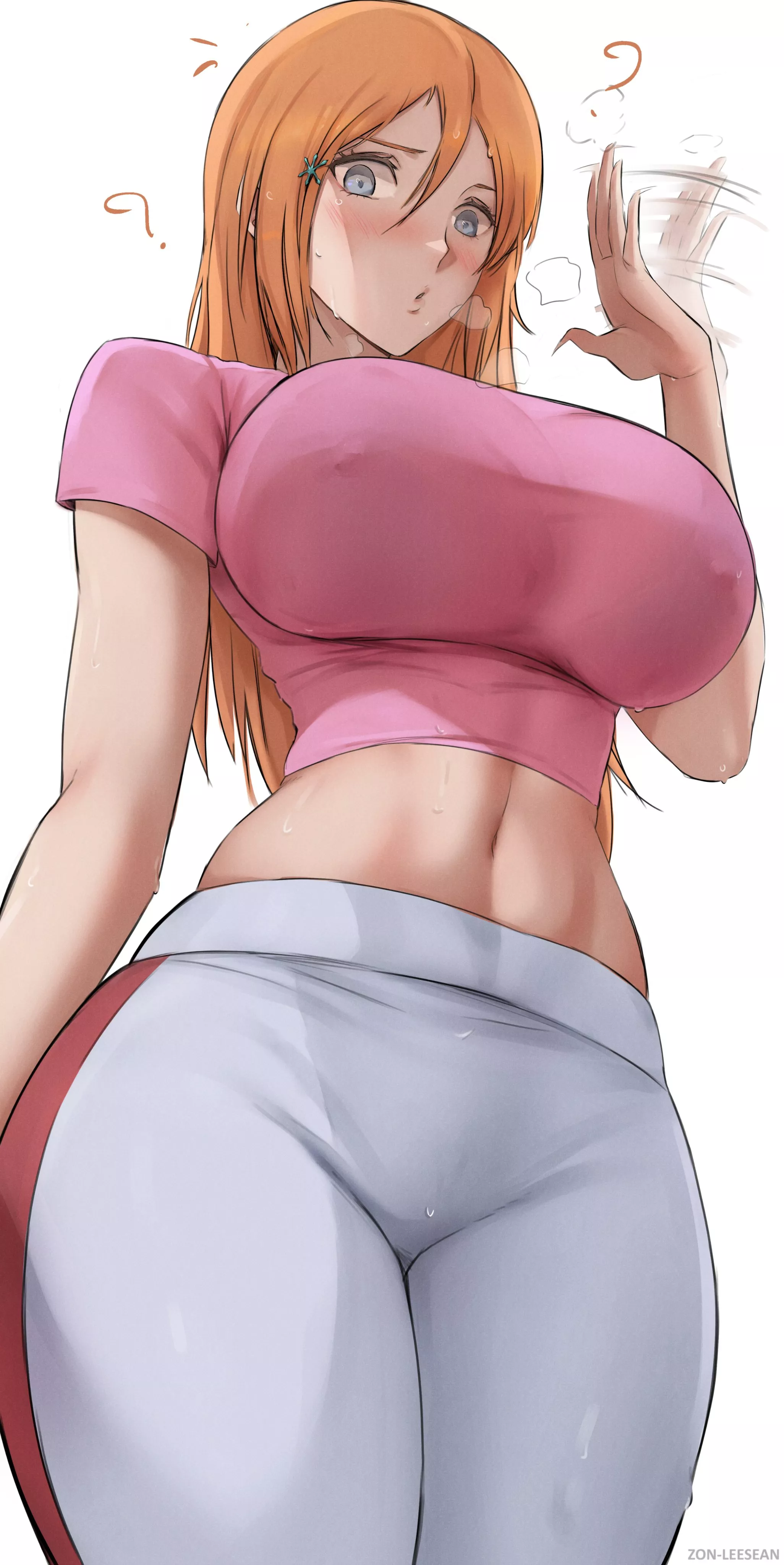 Orihime feeling hot [Bleach]