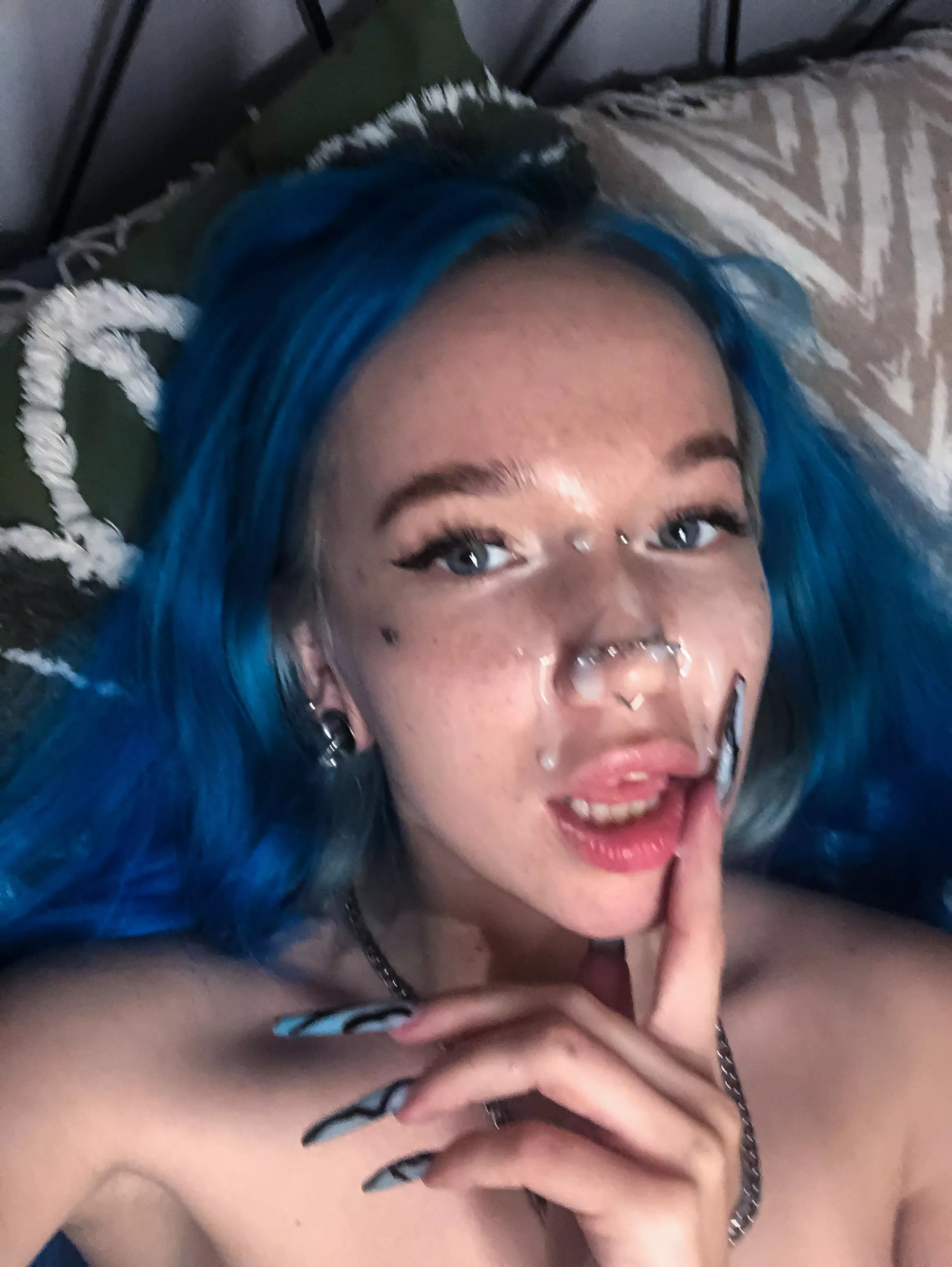 Selfie after I sucked a dick