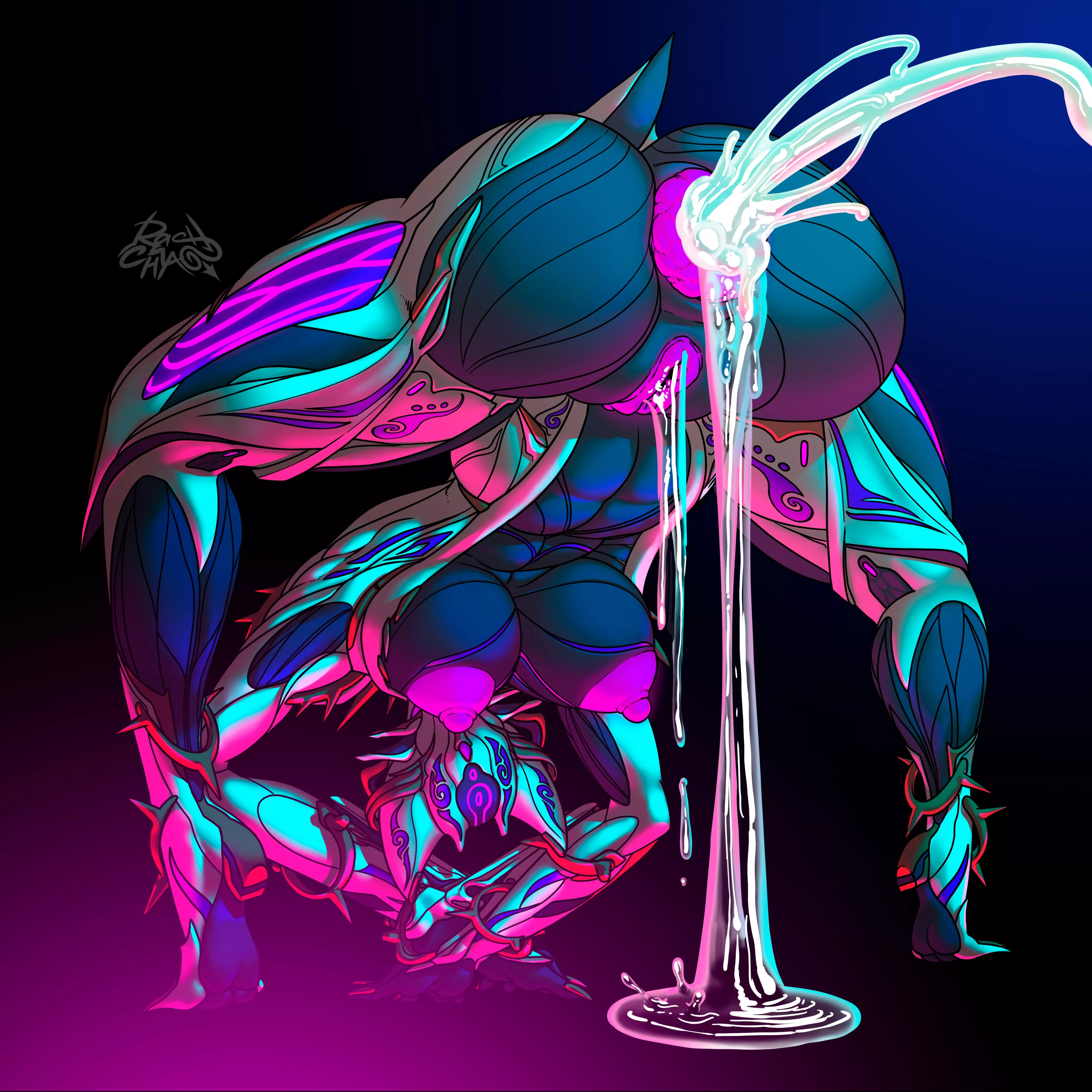 [Valkyr] Posing After Being Filled With Cum (Rash2Chaos)