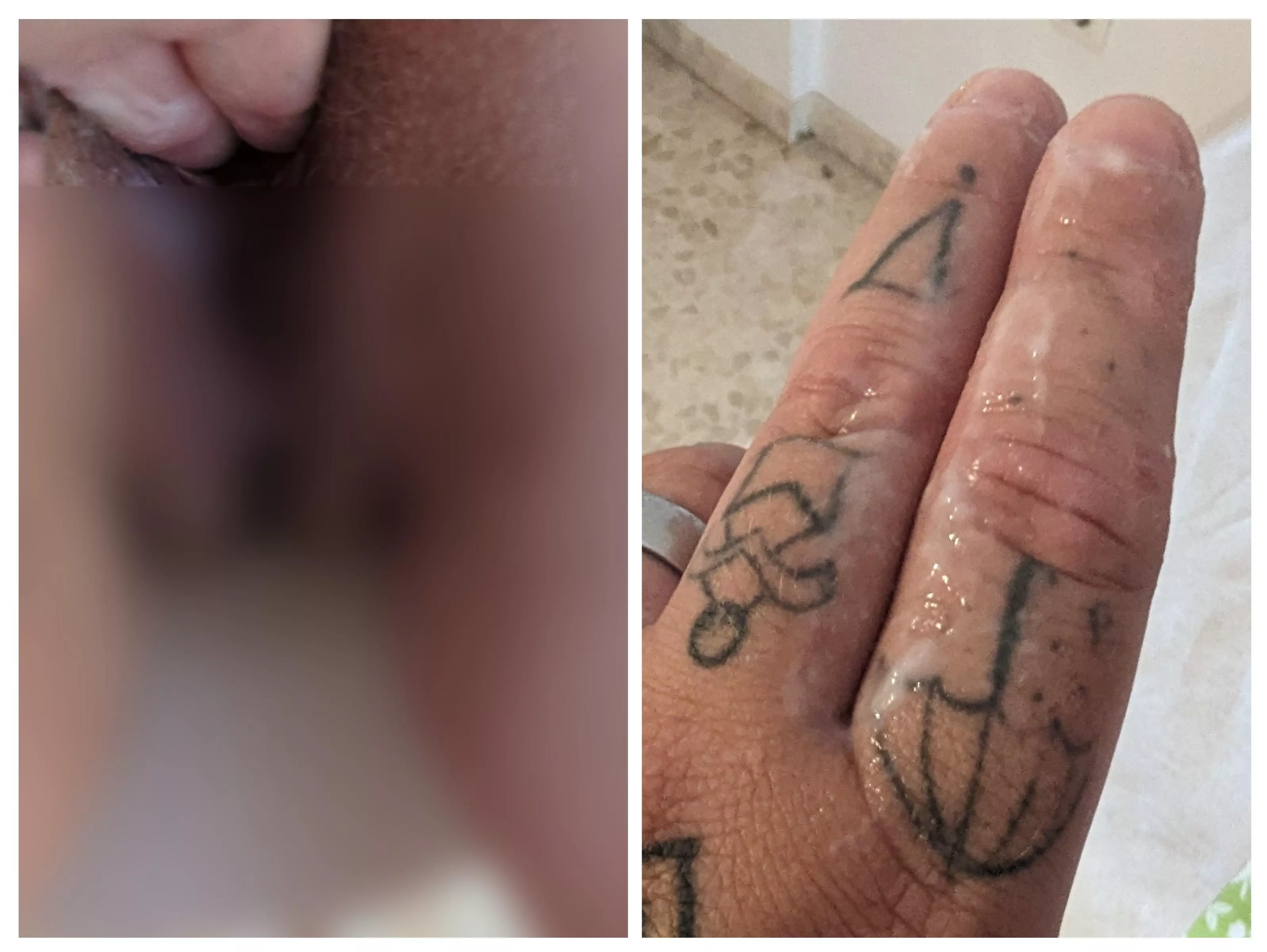 Watch me bend my wife over and finger her until she creams on me 💦💦🥵🥵