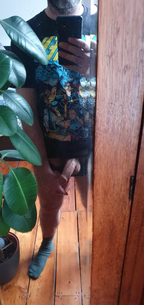 woke up to a cloudy weather and a heavy cock