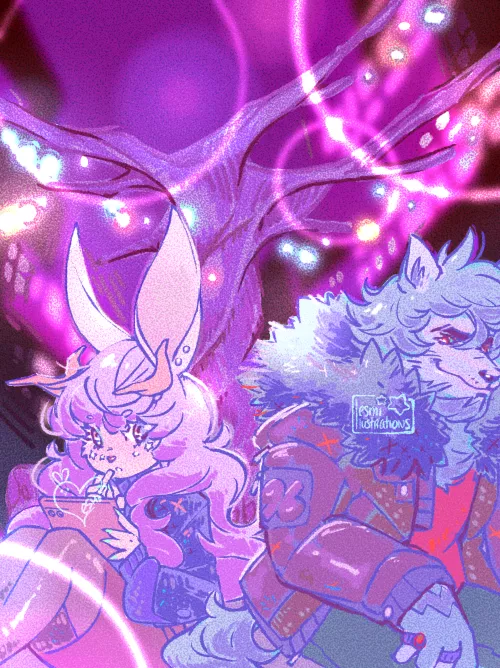 would you date a werewolf?(art by me)