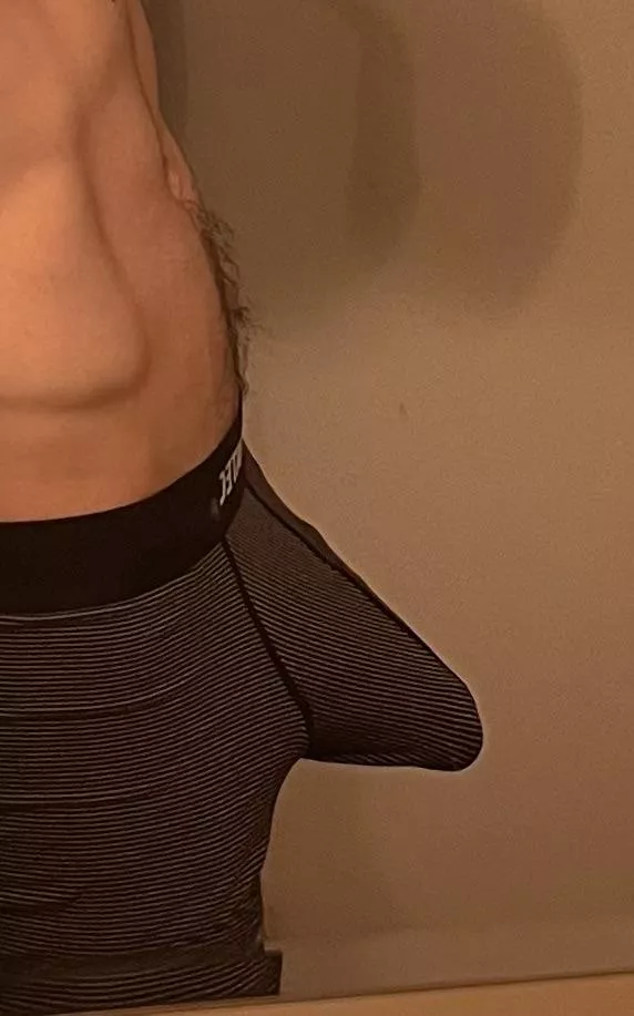 dual-pouch boxers make hiding it in public so hard