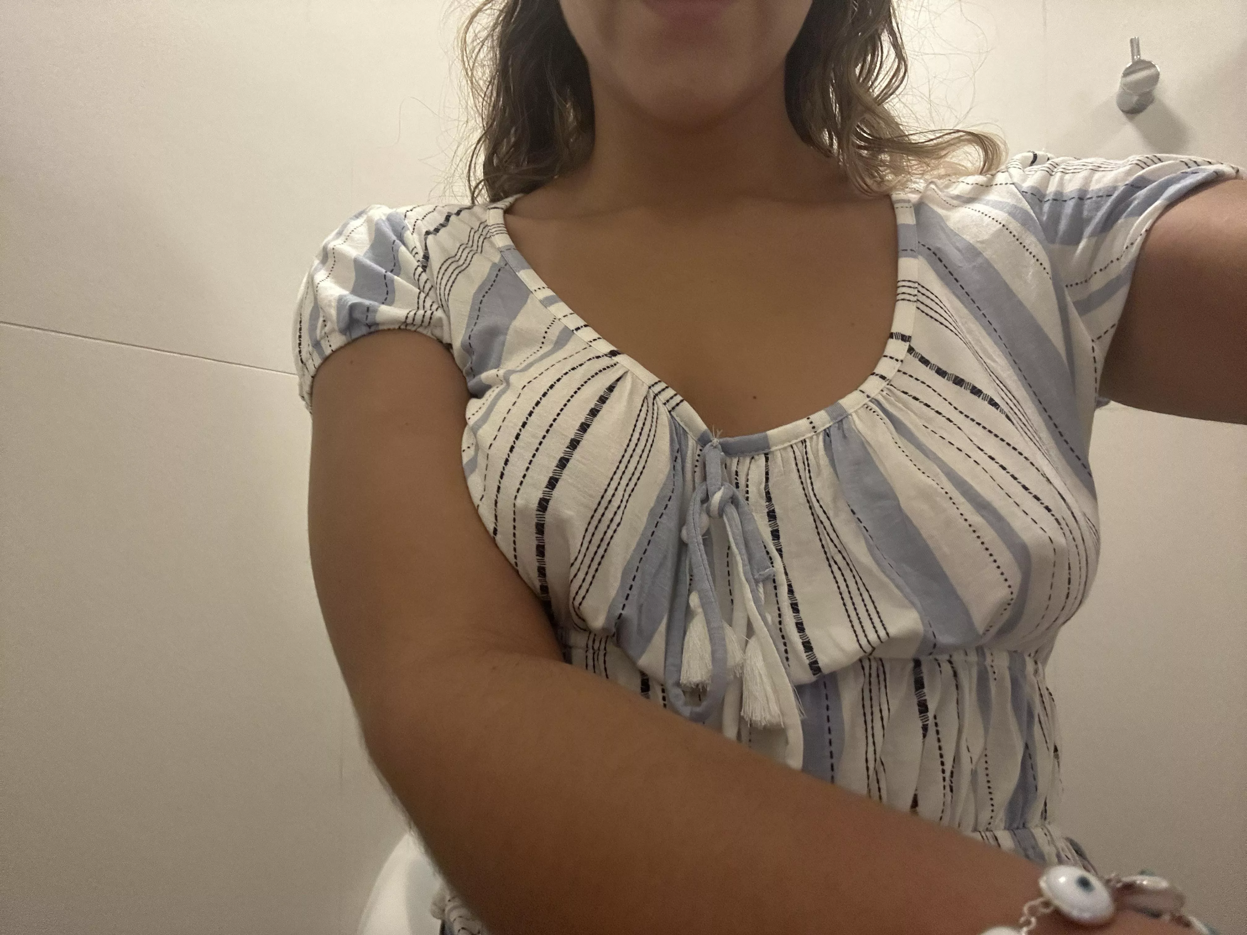 Forgot my bra at home