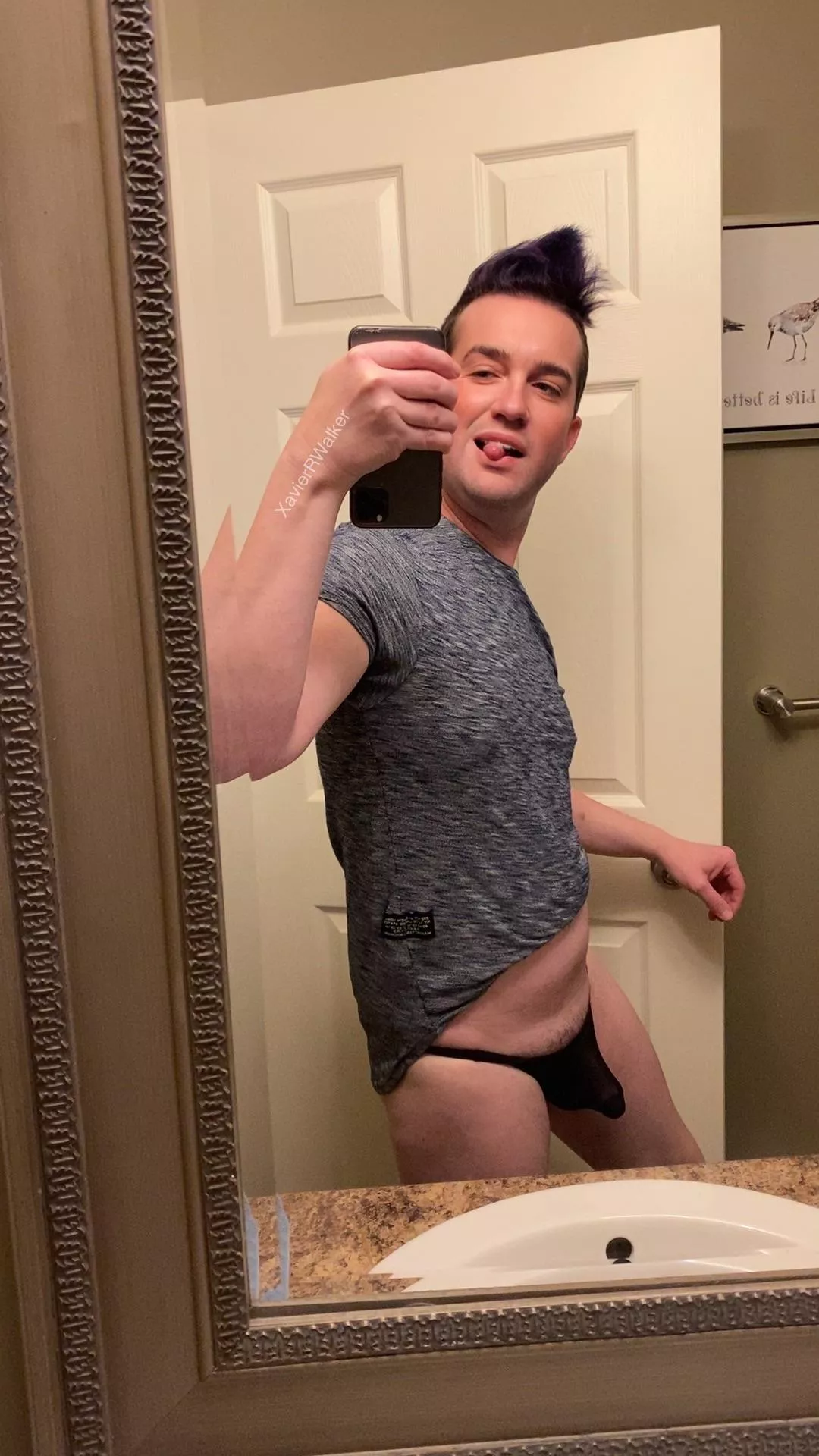 It was a black thong kinda day! Right choice?