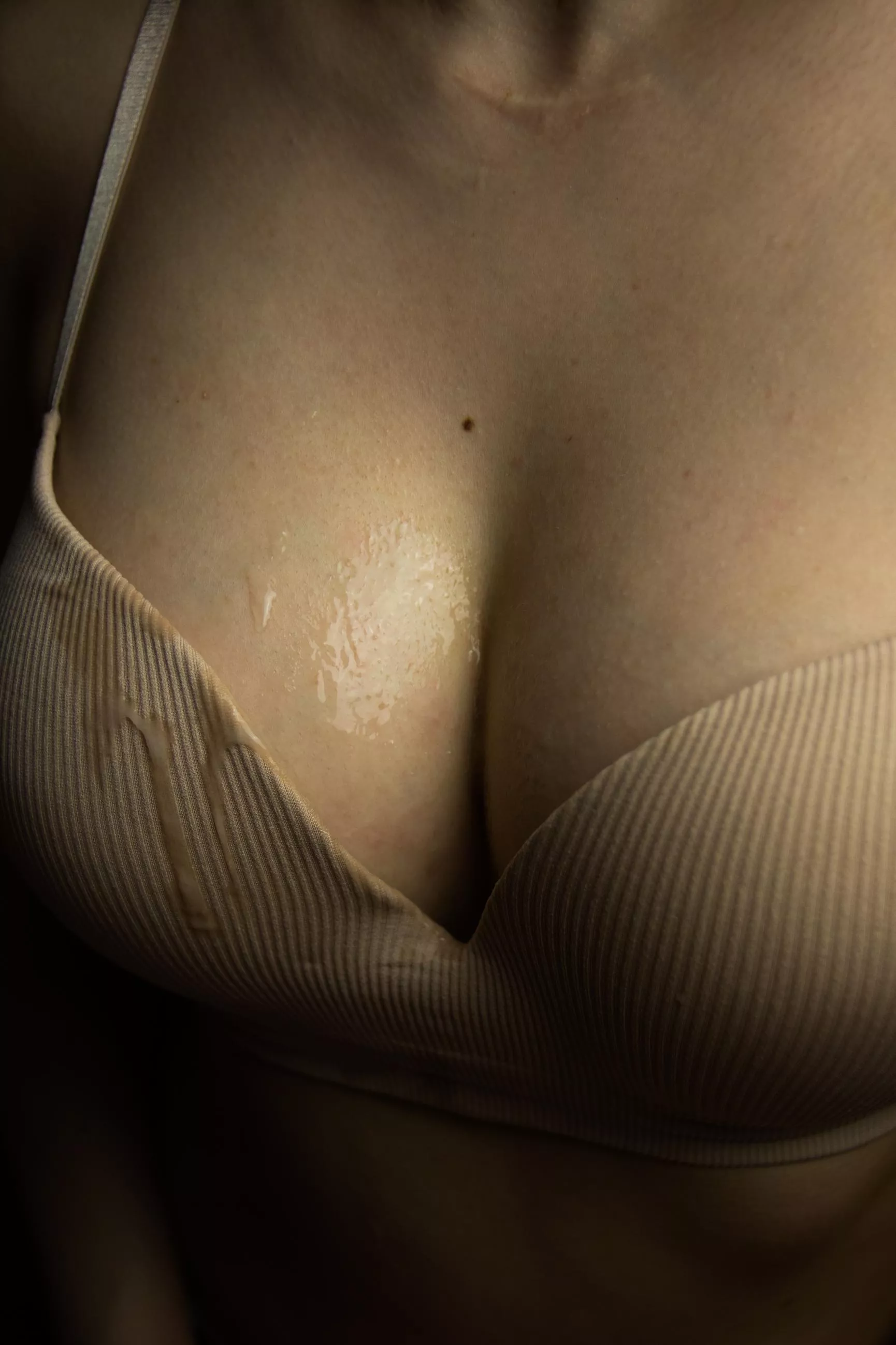 My natural tits in beige bra (OC)