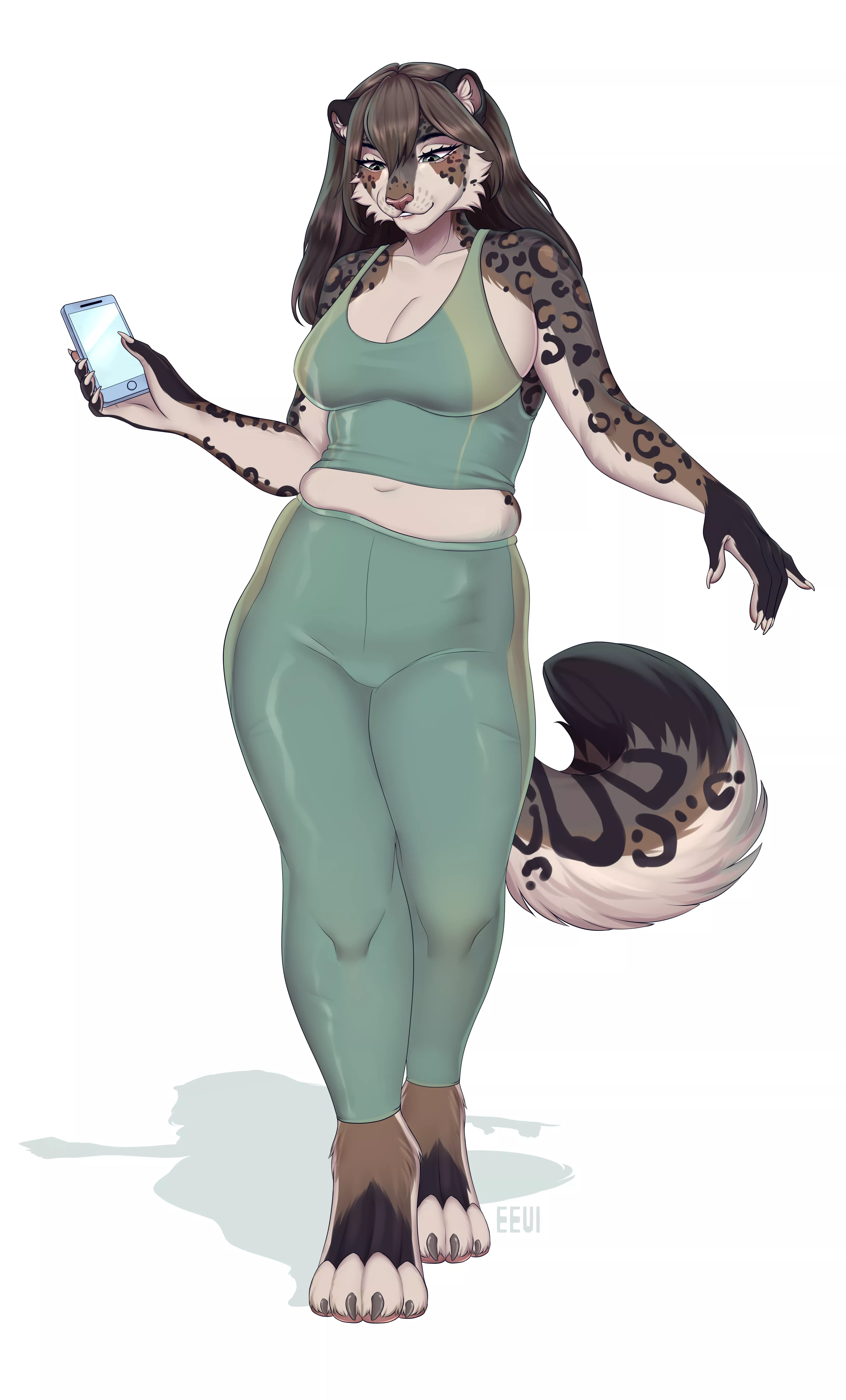 My OS Maria, the sick snow leopard, I published this drawing on my FA account earlier - CreativeEvil (you can find it here)