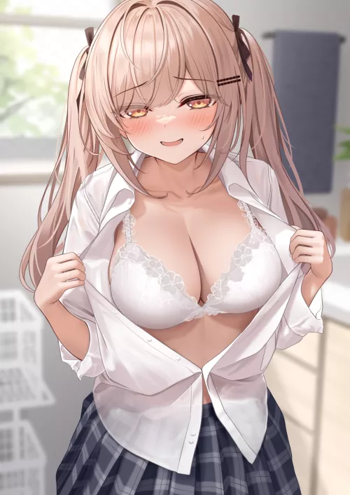 Showing her boobs [Artist's Original]