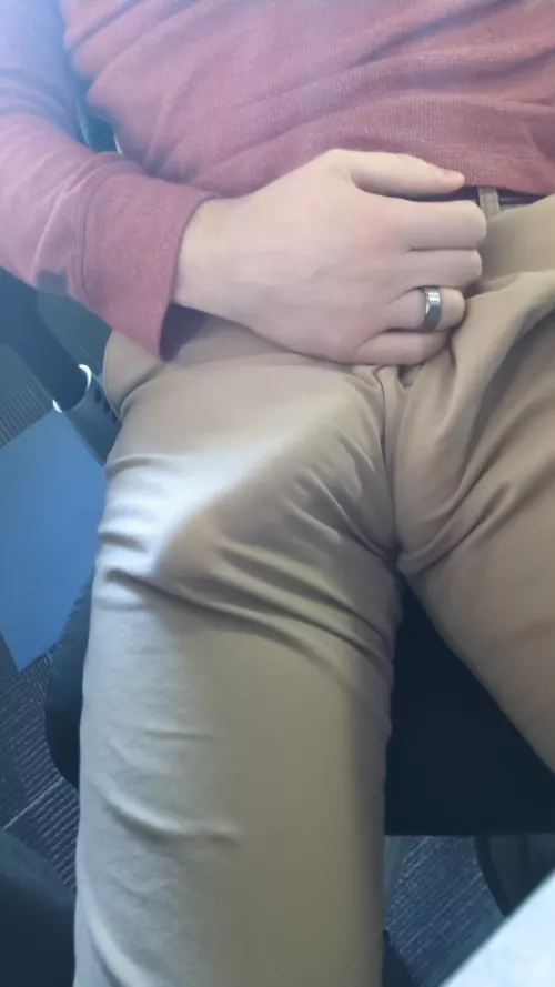 What would you do if you were sitting on my lap and felt this grow under you?