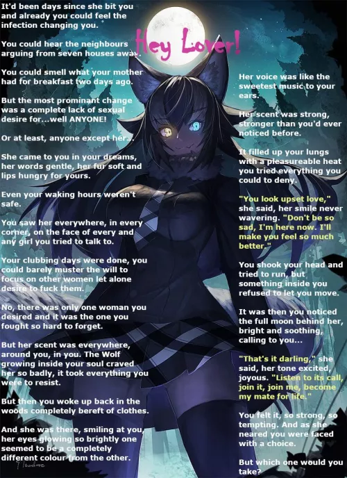 You Will Be Hers! (Part 2) [Monster Girl] [Werewolf] [Yandere] [Trying To Tempt You] [Obsessed] [Source: pxfuel]