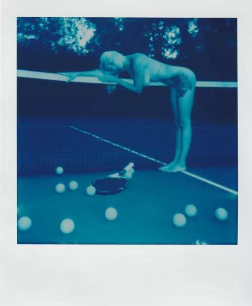 Blue Polaroid
