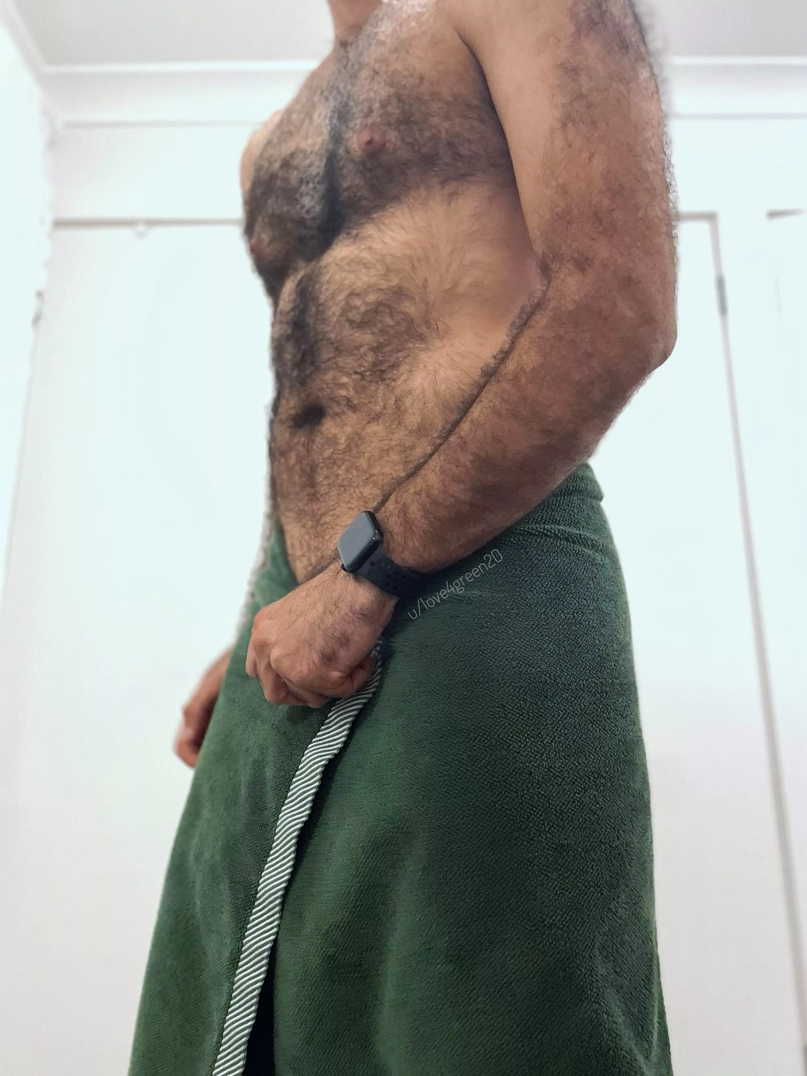 Can i hang out around the house like this after I showered?