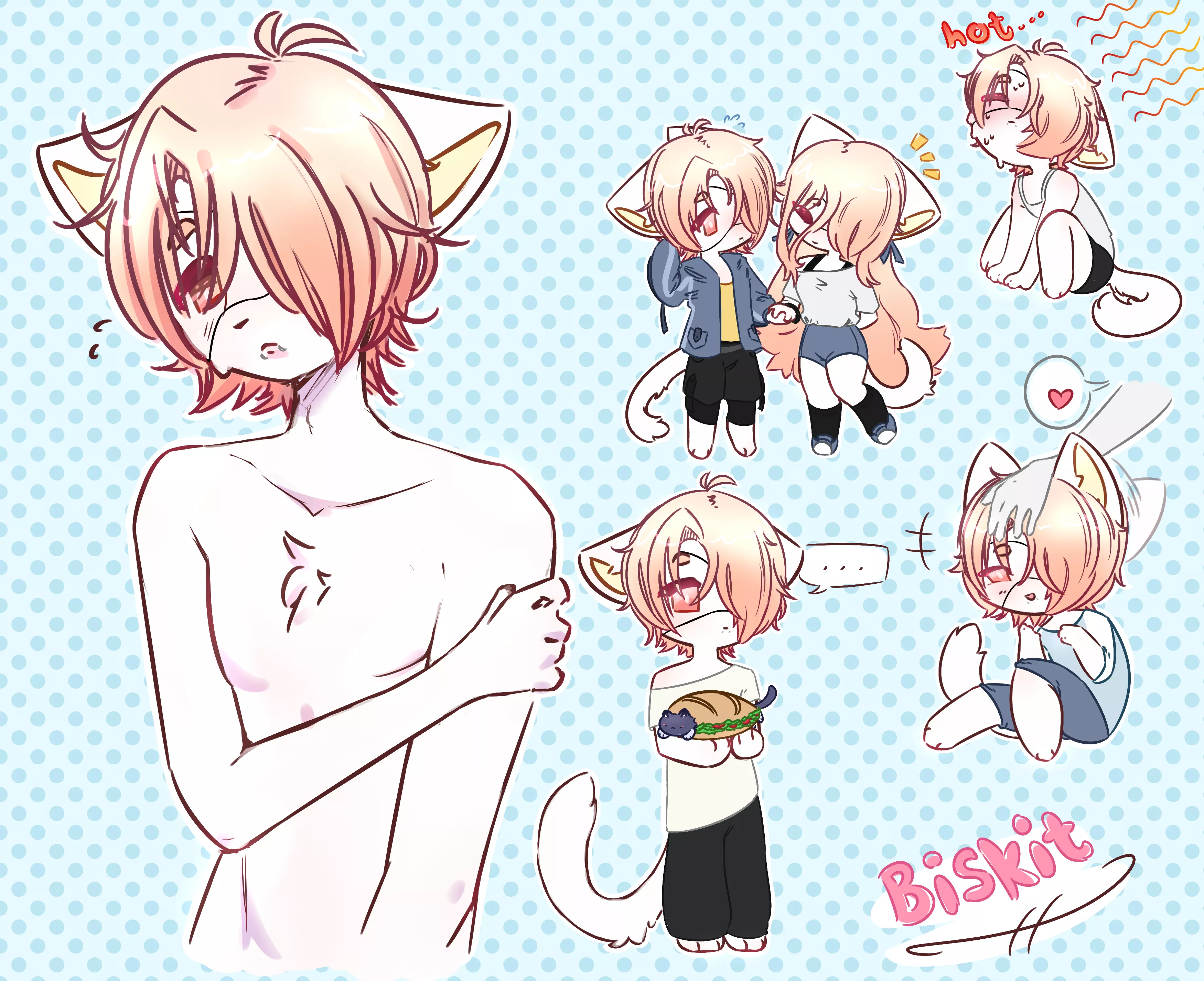 casually reimagining my fursona if she was perfect (aka genderbending her) [OC]