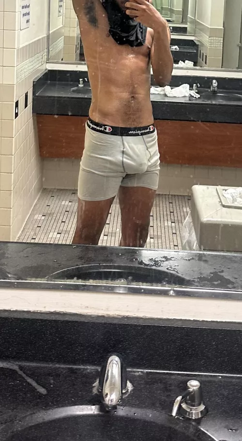 Do you want me to whip my bulging cock out?