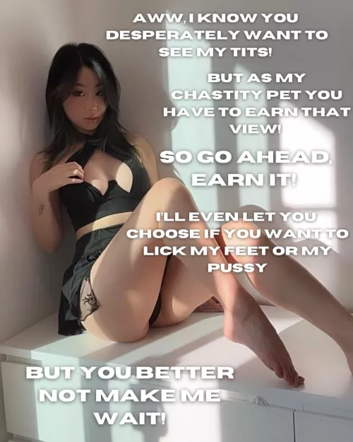 Even just getting to lick her is a reward!