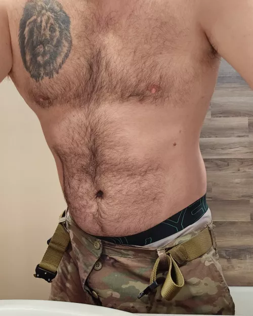 OC Not really wild in this. But I know you love a dad in uniform (35)