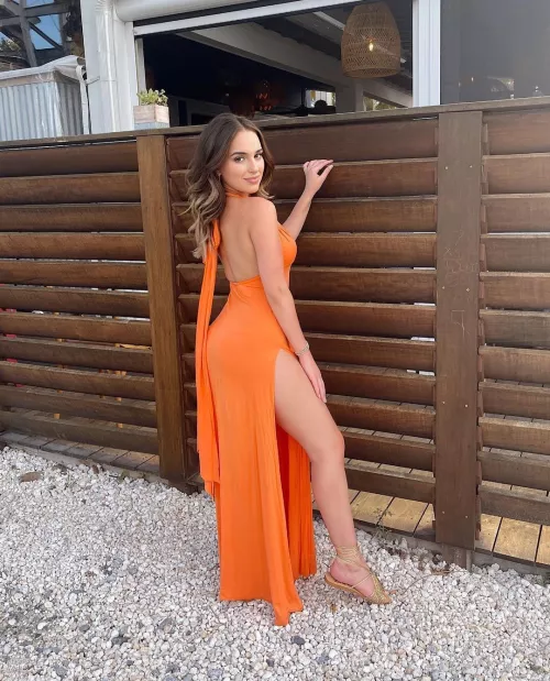 Orange dress