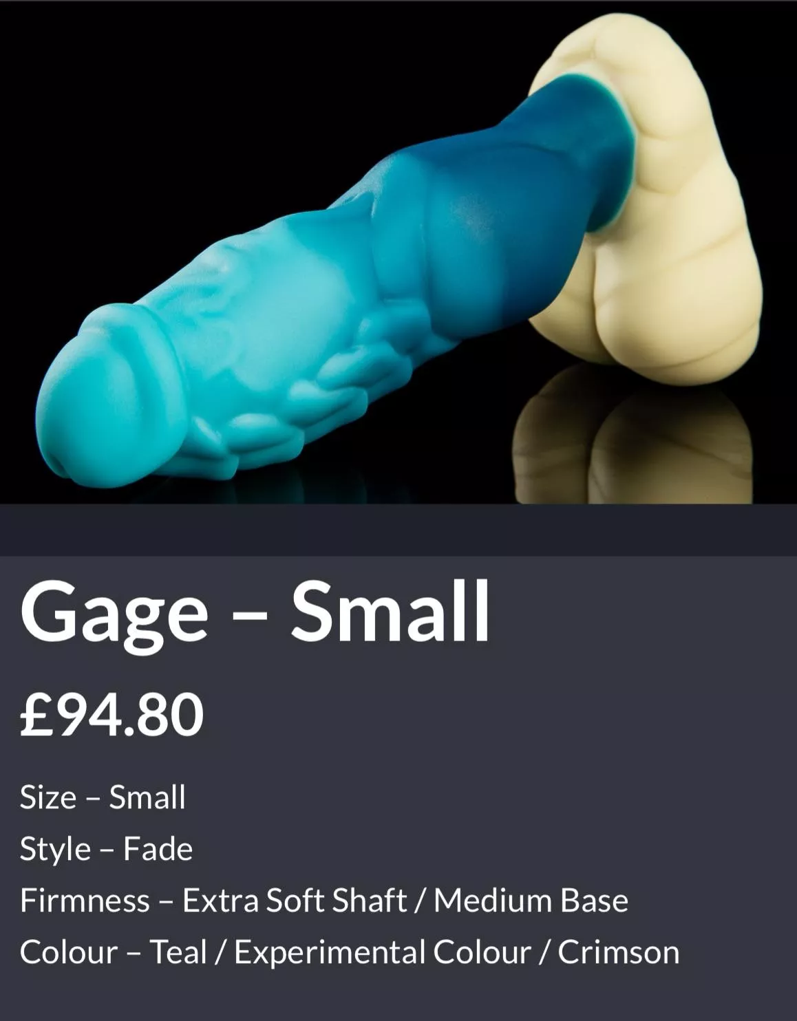 This gorgeous boy is MINE! Cant wait for him to get here, also bought the Gage pin and patch! Thank you so much to those who helped me on my initial post asking for advice as a first time insertable buyer!